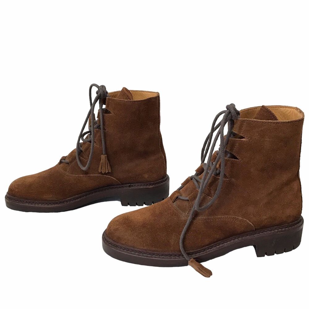 Vintage Ralph Lauren Polo Country Boots Brown Suede 90s‎ 9B - Picture 4 of 16
